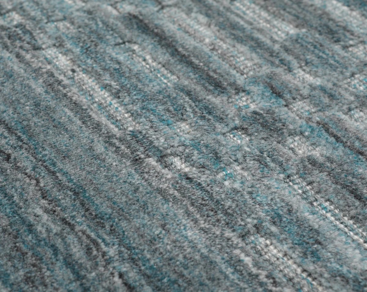 160x230 см, Индия, Однотонные, Viscose, Teal — вид 4