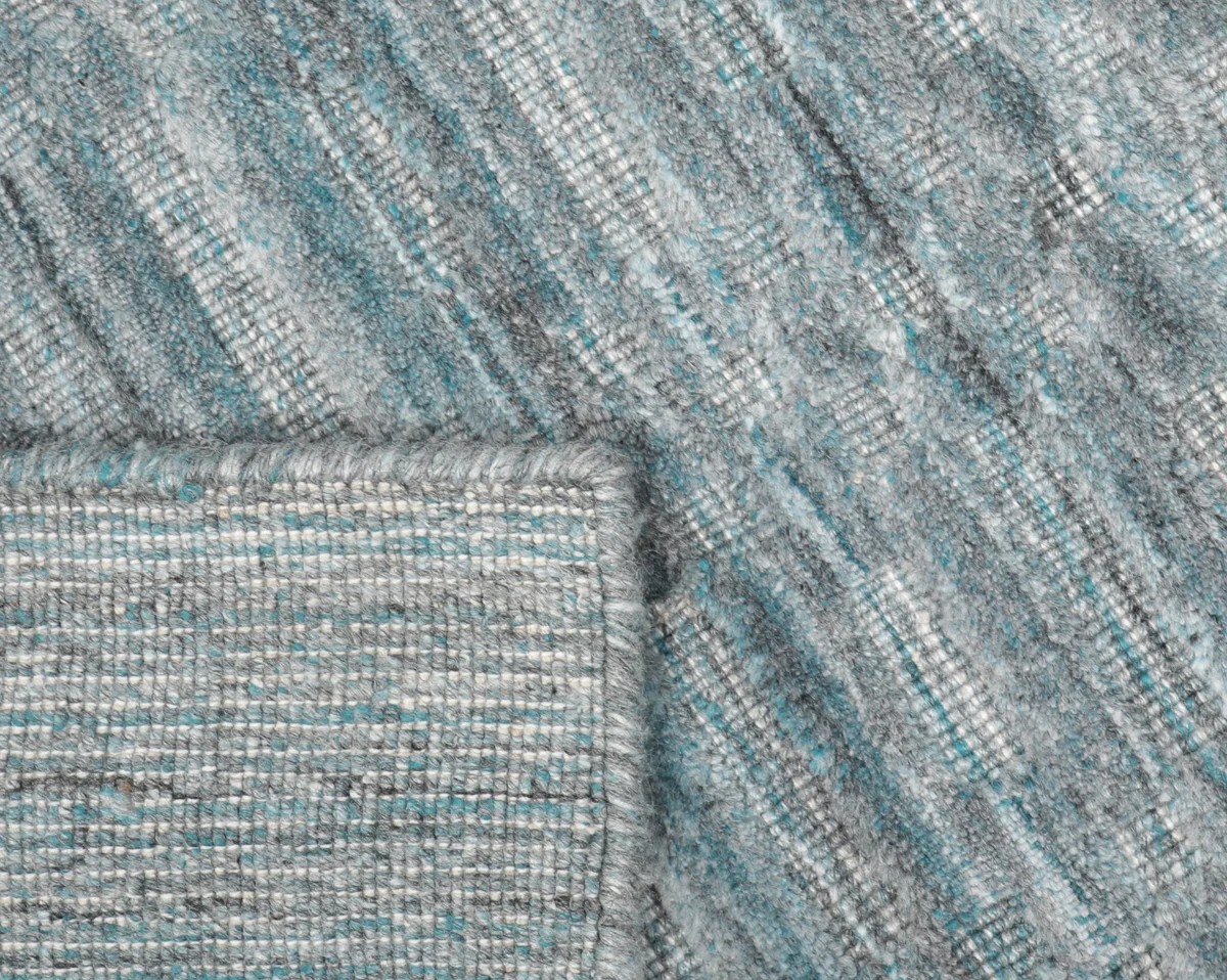 160x230 см, Индия, Однотонные, Viscose, Teal — вид 6