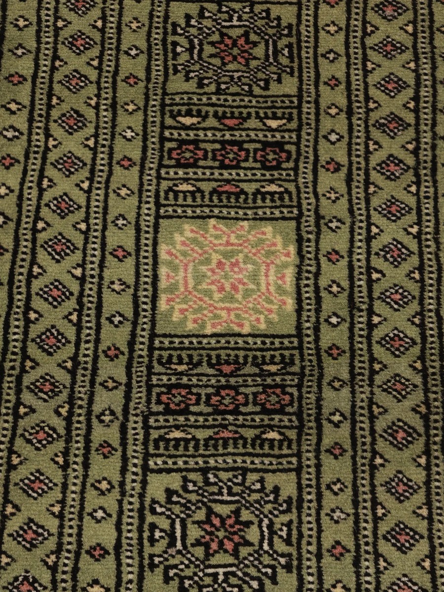 244x359 см, Пакистан, Афган / Пакистан, Wool, зелёный — вид 3