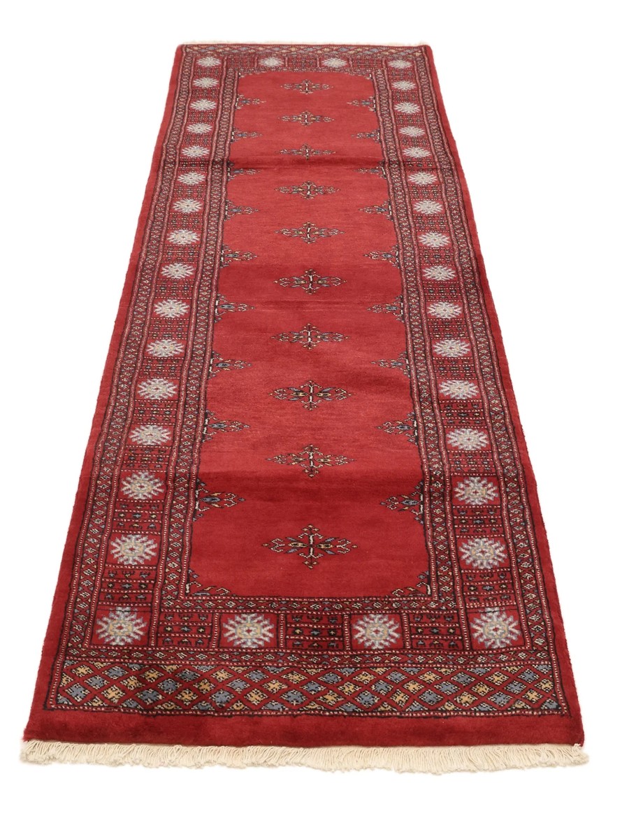 80x236 см, Пакистан, Афган / Пакистан, Wool, красный — вид 2