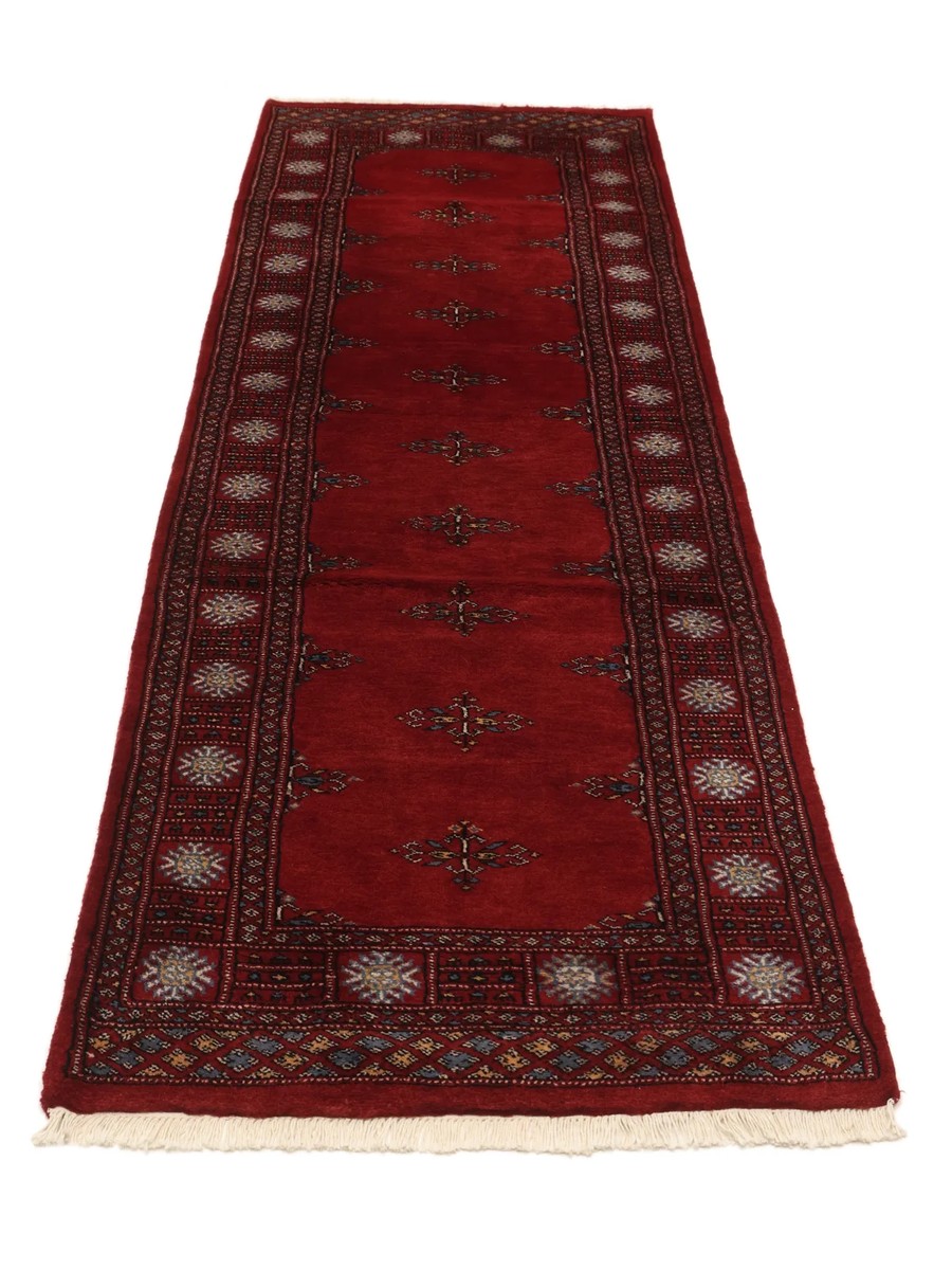 80x236 см, Пакистан, Афган / Пакистан, Wool, красный — вид 3
