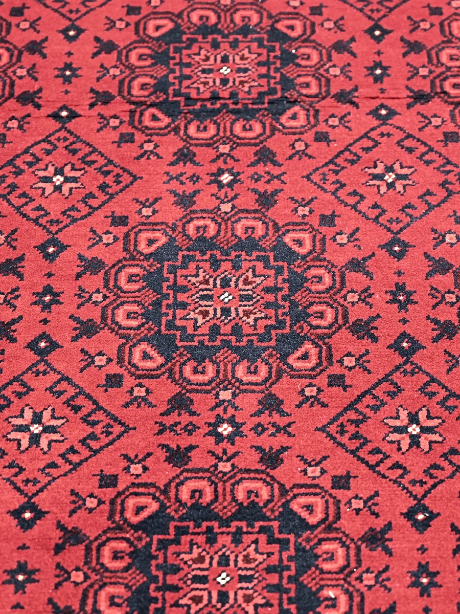 151x196 см, Афганистан, Восточные, Wool, красный — вид 4