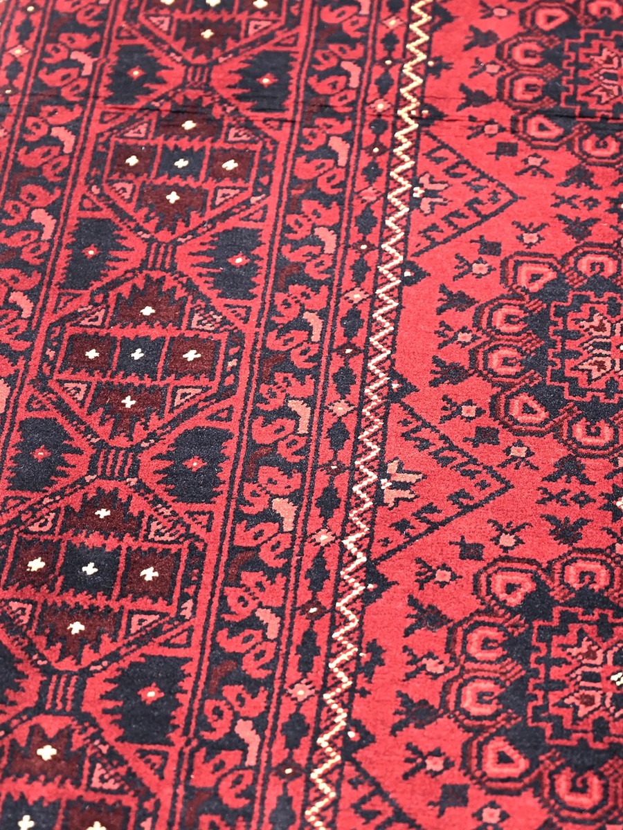 151x196 см, Афганистан, Восточные, Wool, красный — вид 5