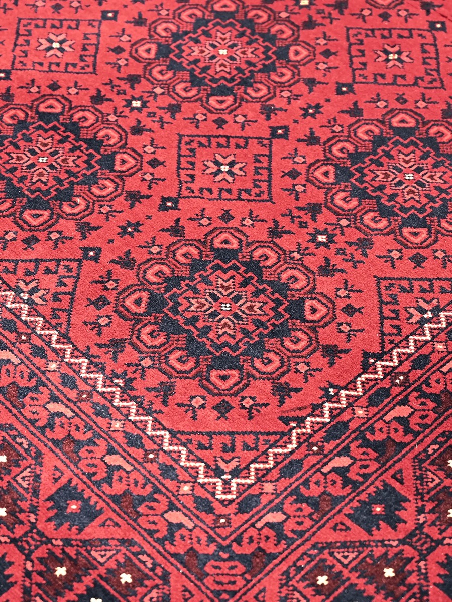 151x196 см, Афганистан, Восточные, Wool, красный — вид 6