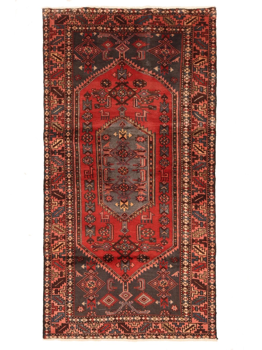 105x202 см, Иран, Хамадан, Wool, чёрный