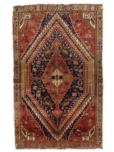 165x267 см, Иран, Кашкай, Wool, чёрный