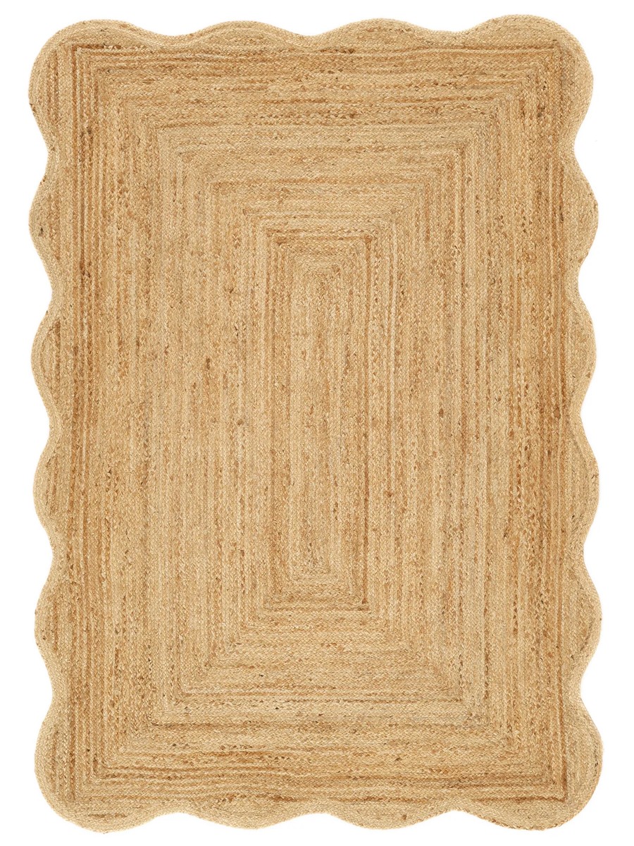 200x300 см, Индия, Современные, 90% Jute, бежевый