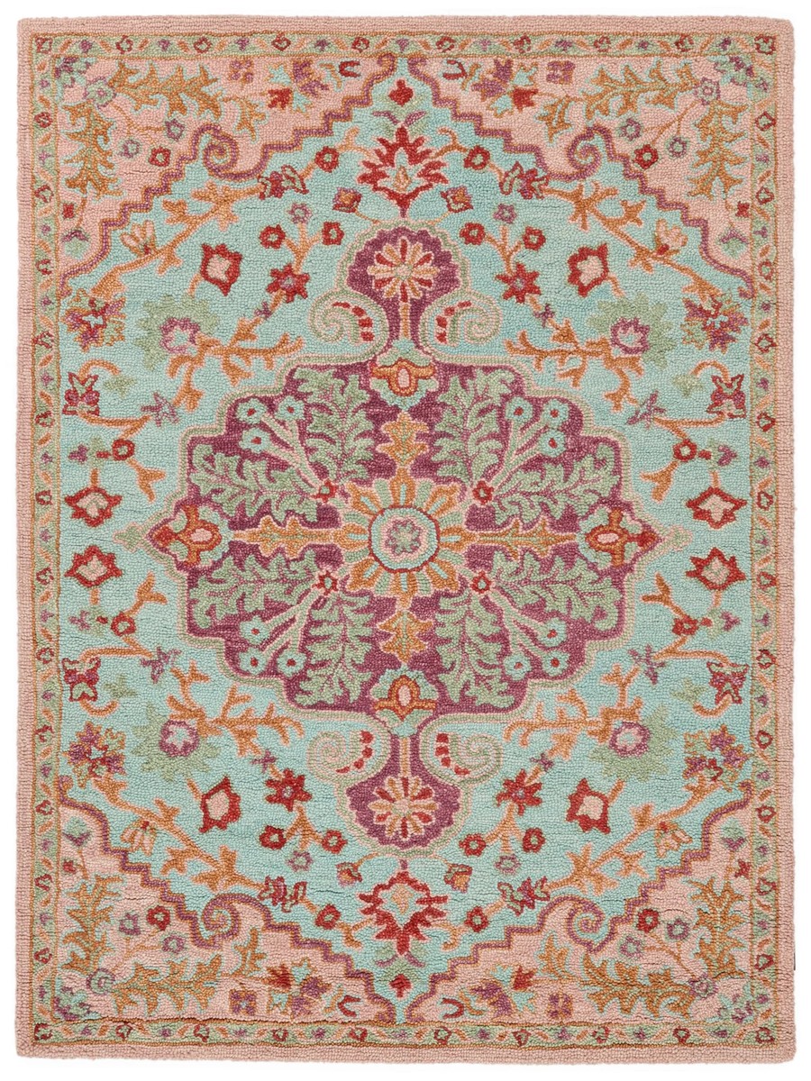 200x300 см, Индия, Современные, Wool, розовый