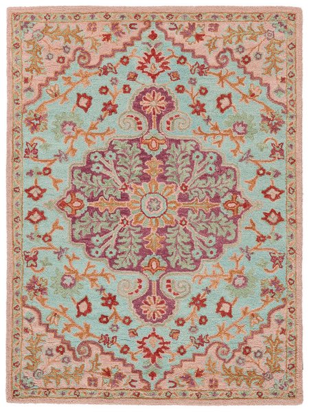 200x300 см, Индия, Современные, Wool, розовый