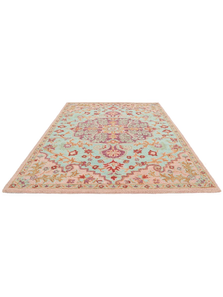 200x300 см, Индия, Современные, Wool, розовый — вид 2