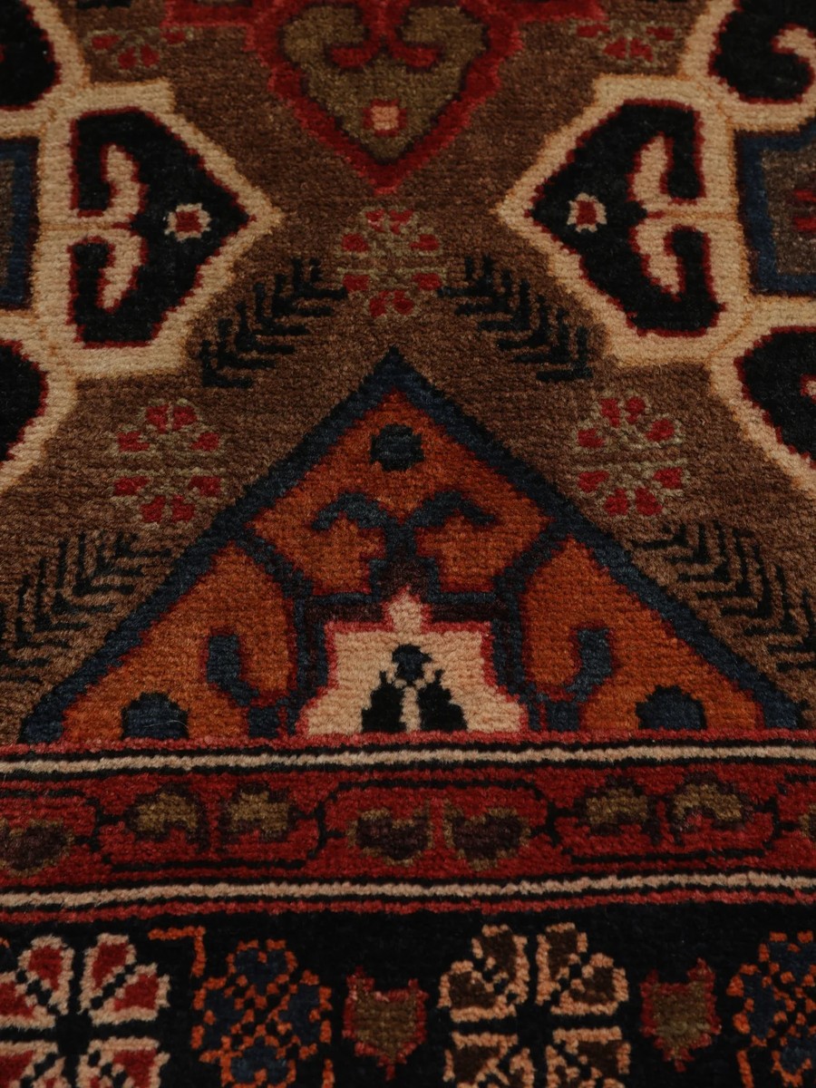85x132 см, Иран, Хамадан, Wool, чёрный — вид 7