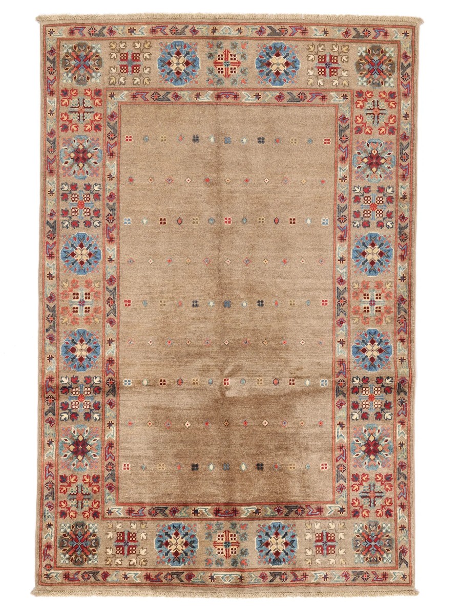 119x184 см, Афганистан, Казак, Wool, оранжевый