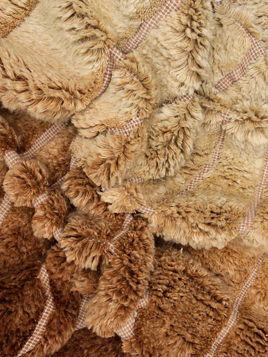 200x300 см, Индия, Шэгги, Wool, ржаво-красный — вид 4