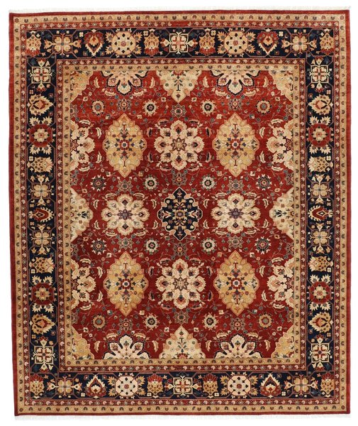 249x296 см, Афганистан, Зиглер, Wool, красный