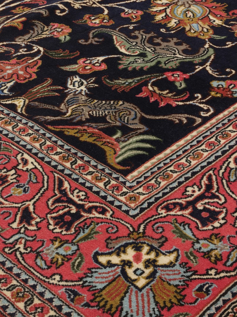 139x196 см, Иран, Шёлк, Wool, чёрный — вид 3