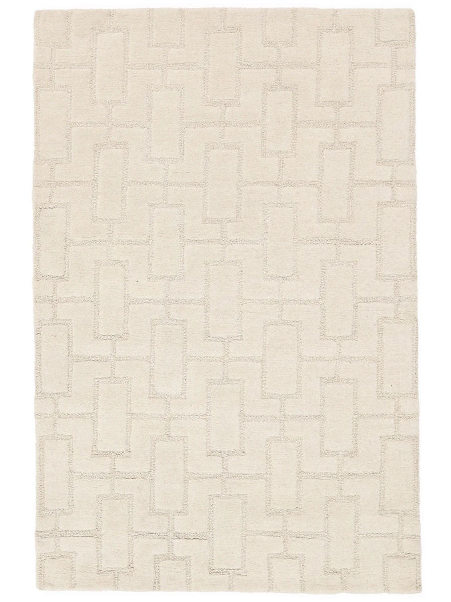 140x200 см, Индия, Современные, Wool, белый