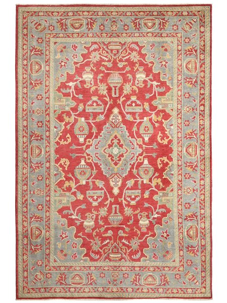 201x301 см, Афганистан, Казак, Wool, коричневый
