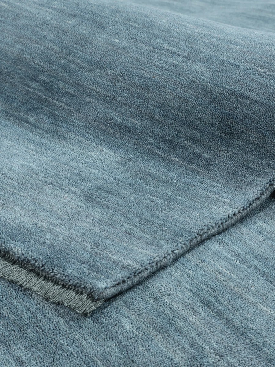 250x300 см, Индия, Однотонные, Wool, Dark teal — вид 2