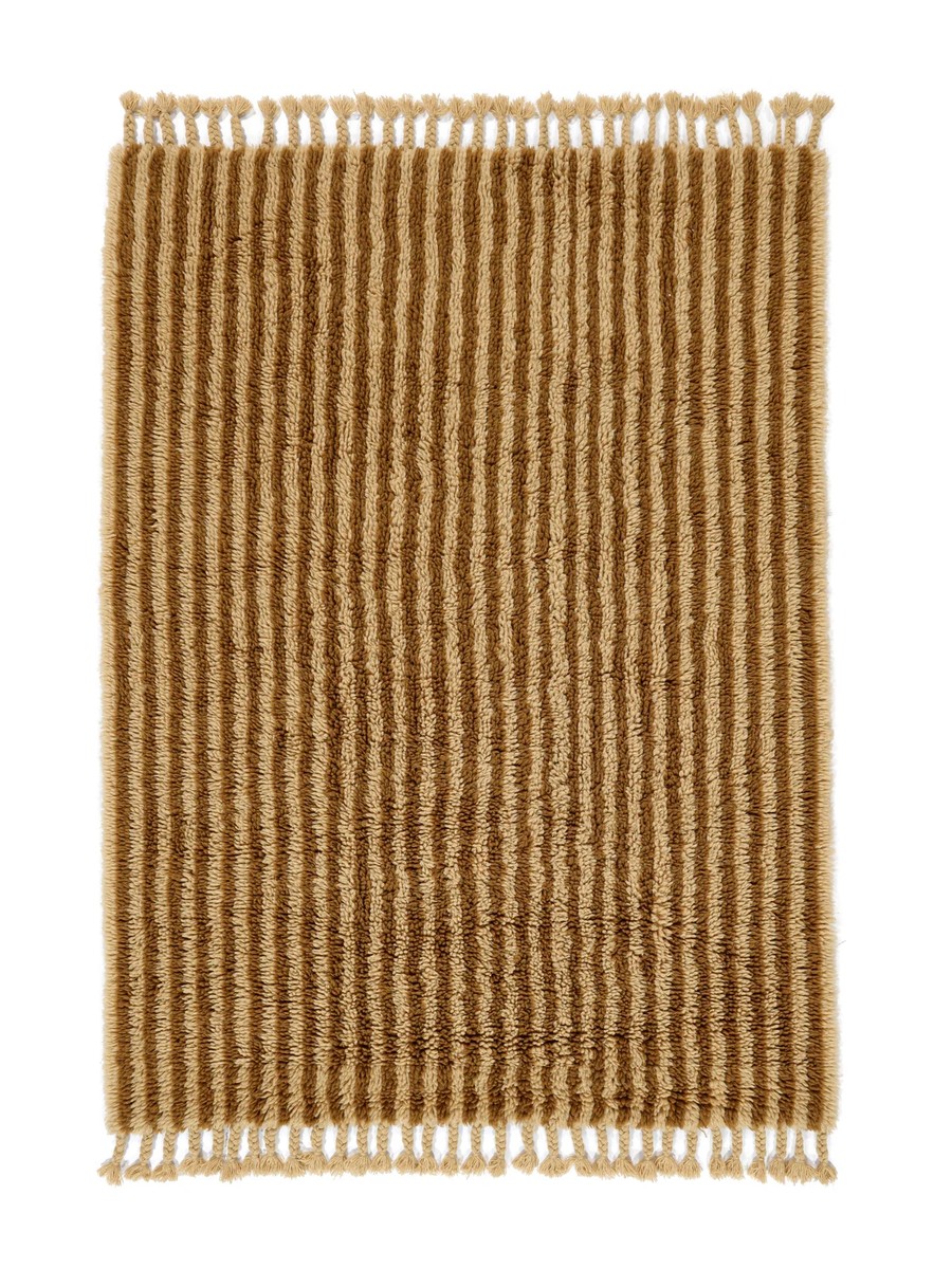 140x200 см, Индия, Шэгги, Wool, горчичный