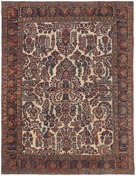 266x347 см, Иран, Сарук, Wool, красный