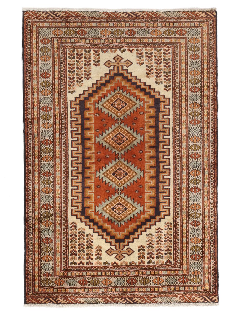 113x169 см, Иран, Винтаж, Wool, чёрный