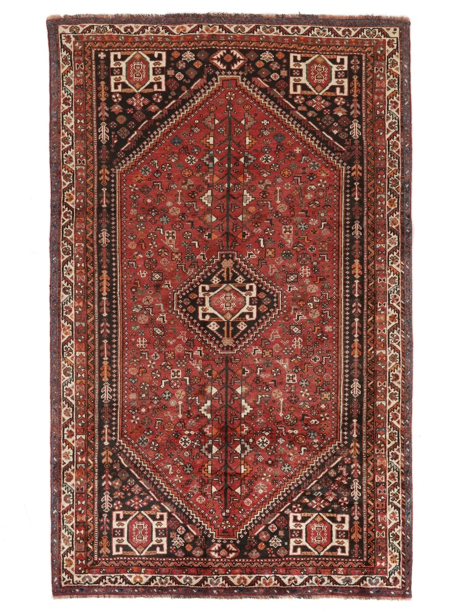 171x273 см, Иран, Кашкай, Wool, чёрный