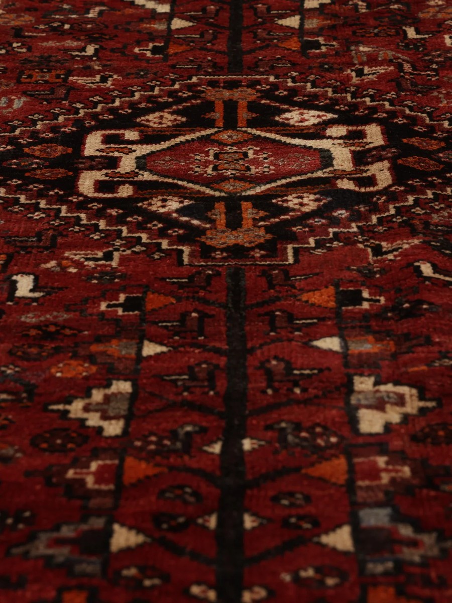 171x273 см, Иран, Кашкай, Wool, чёрный — вид 5