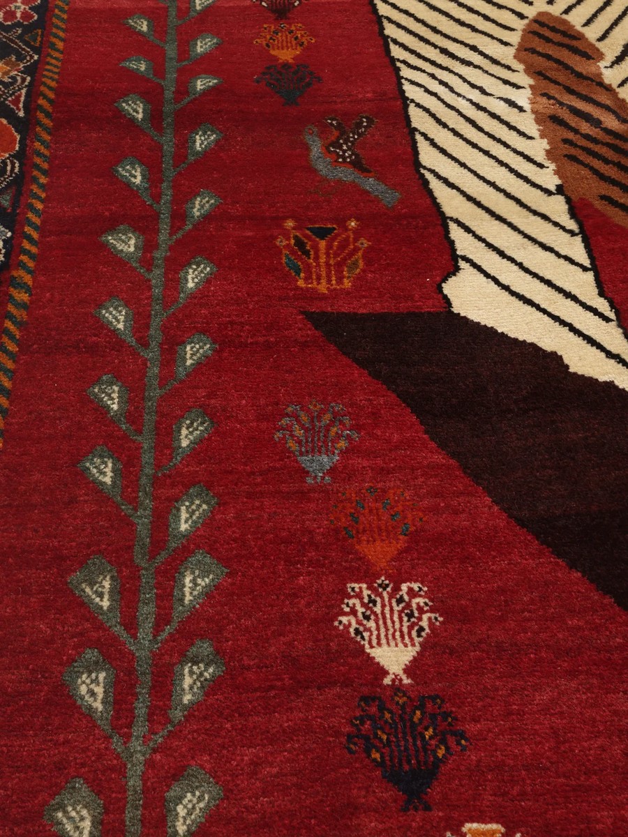 139x222 см, Иран, Кашкай, Wool, бежевый — вид 4