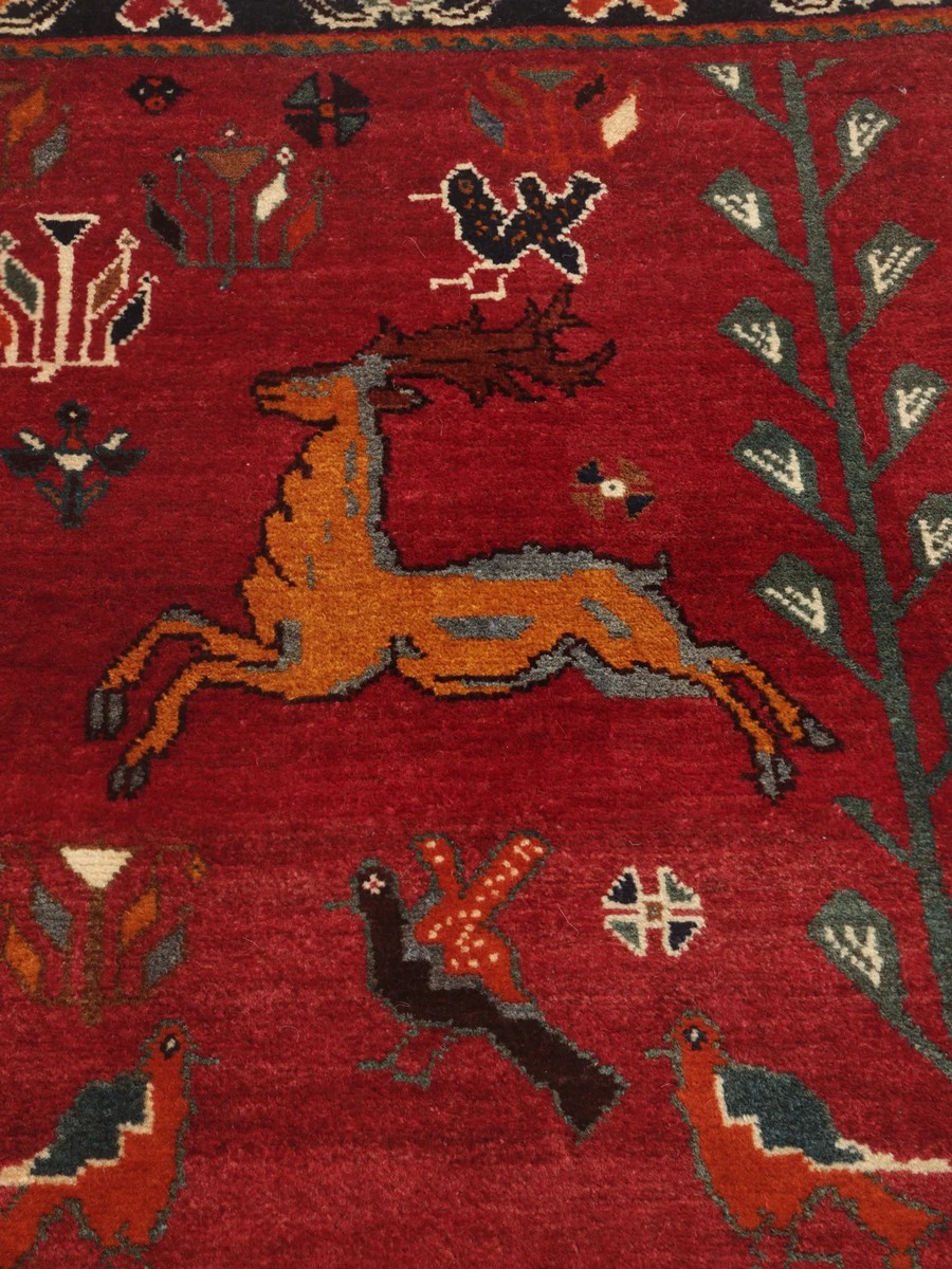 139x222 см, Иран, Кашкай, Wool, бежевый — вид 5