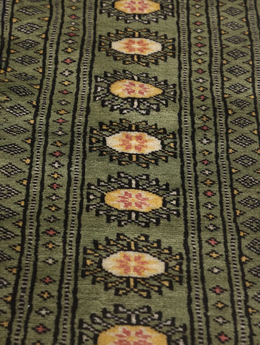201x250 см, Пакистан, Афган / Пакистан, Wool, зелёный — вид 3