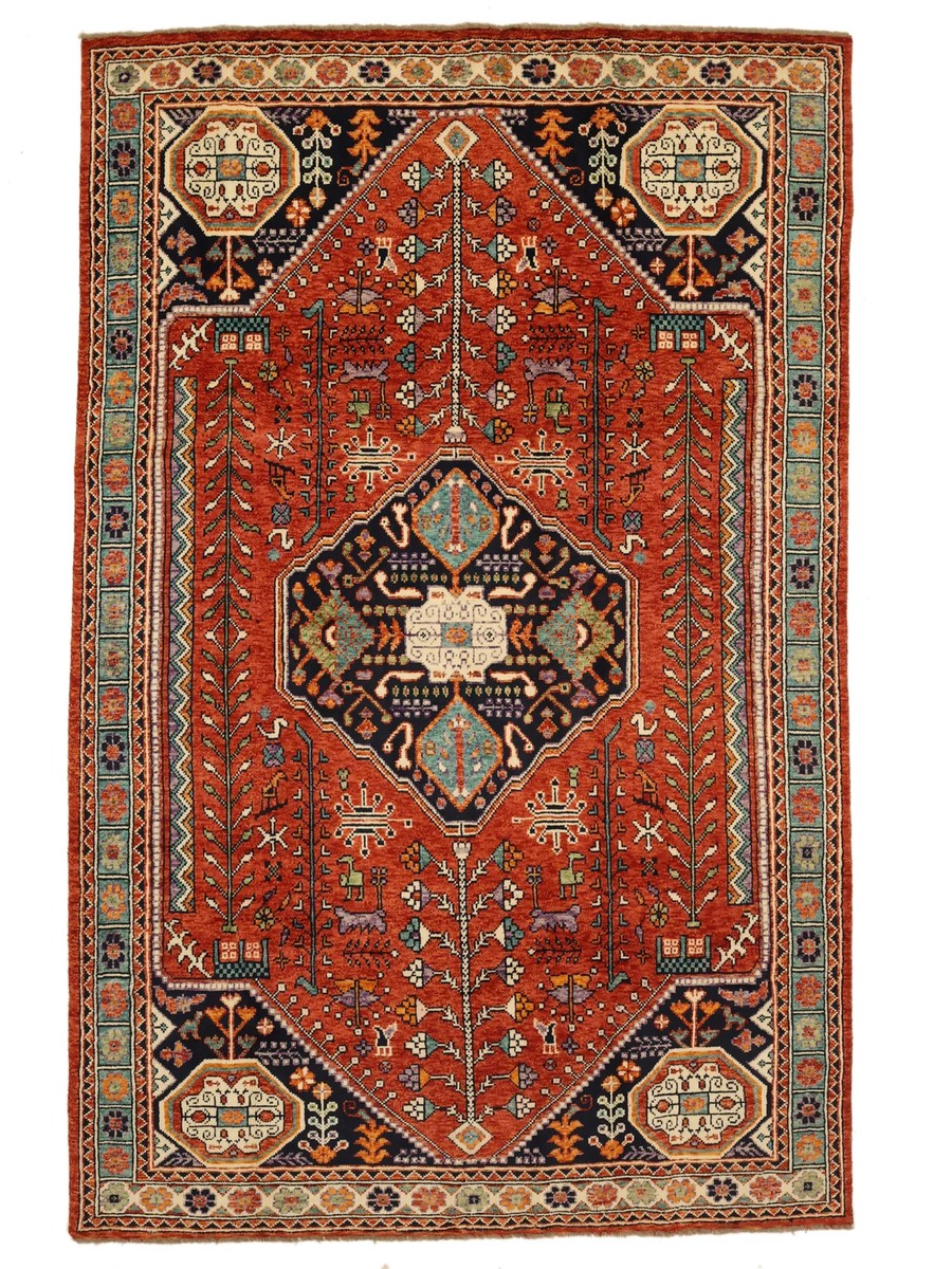 193x298 см, Афганистан, Казак, Wool, чёрный