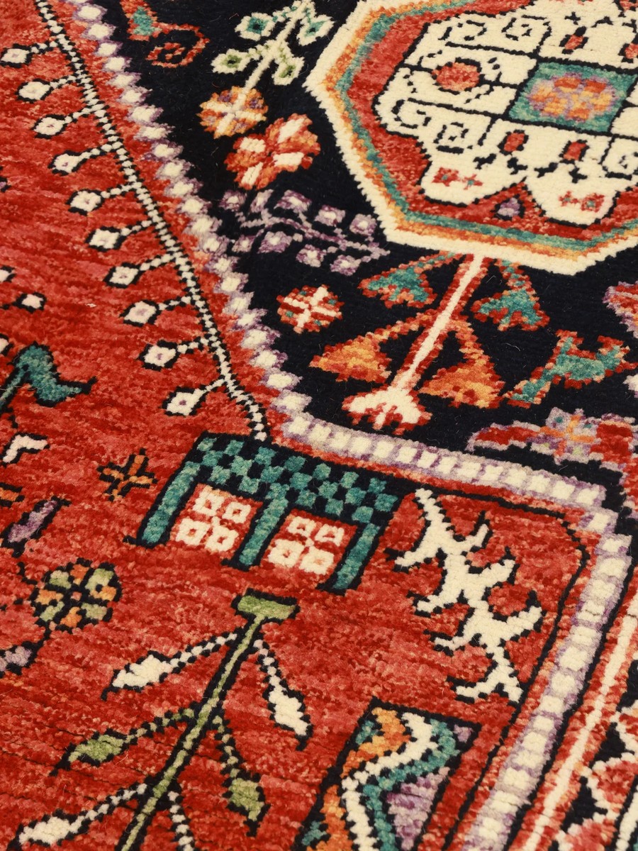193x298 см, Афганистан, Казак, Wool, чёрный — вид 3