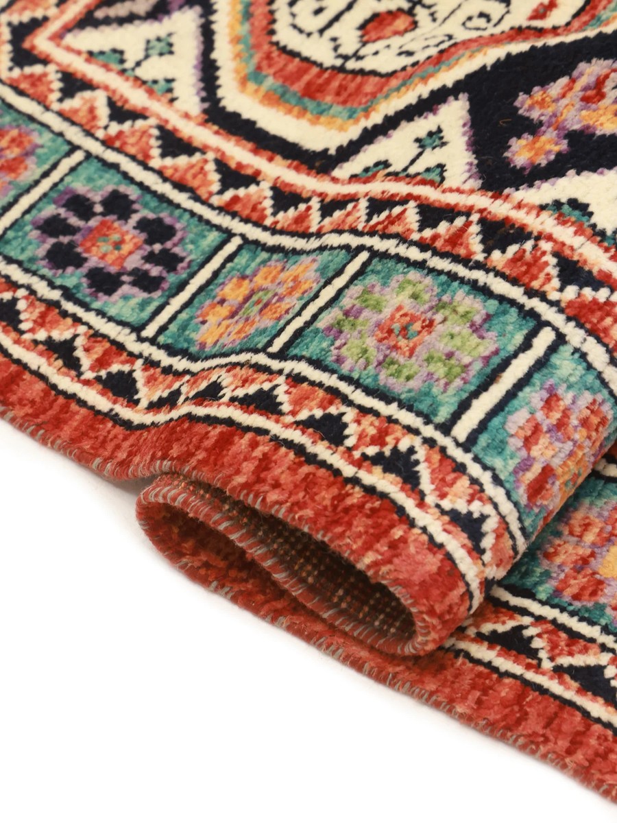 193x298 см, Афганистан, Казак, Wool, чёрный — вид 4
