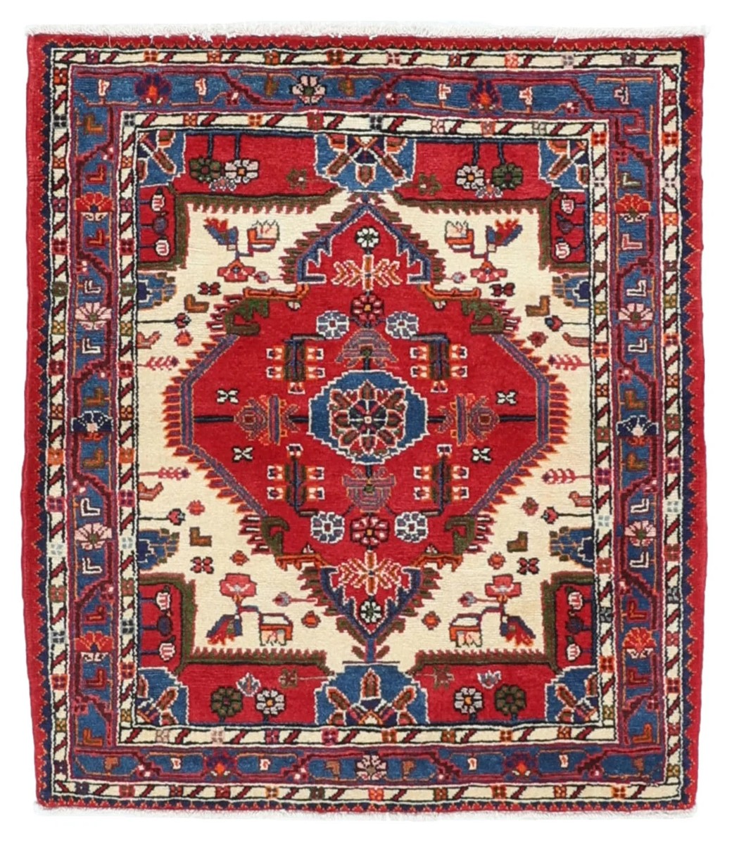 108x122 см, Иран, Восточные, Wool, красный