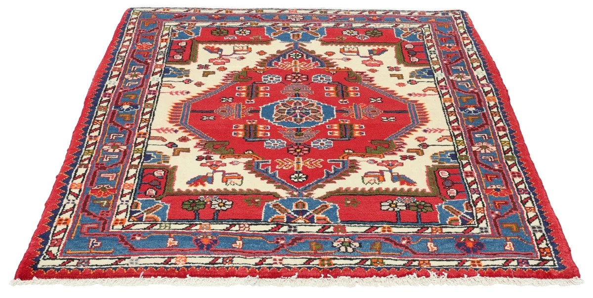 108x122 см, Иран, Восточные, Wool, красный — вид 2