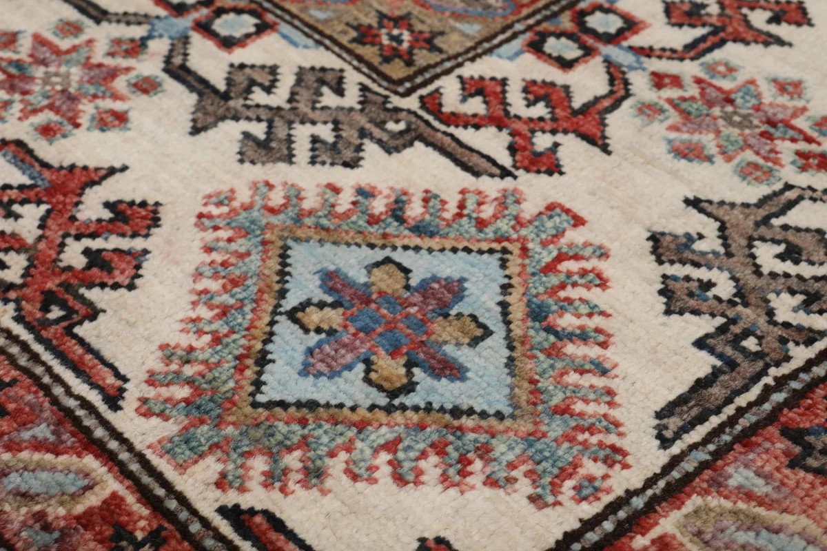 201x301 см, Афганистан, Казак, Wool, коричневый — вид 2