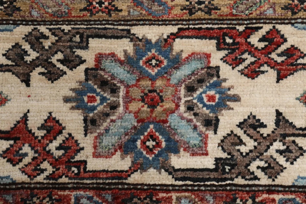 201x301 см, Афганистан, Казак, Wool, коричневый — вид 4