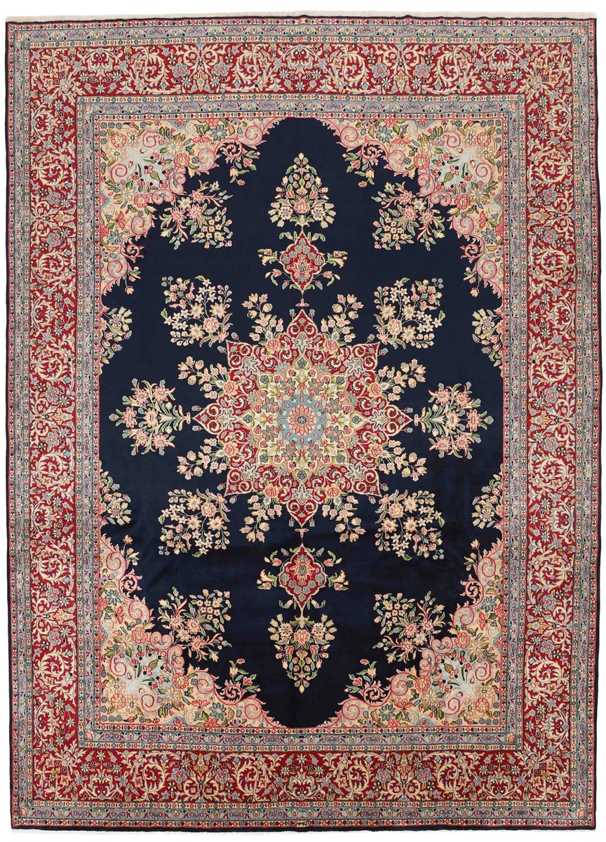 302x424 см, Иран, Керман, Wool, коричневый