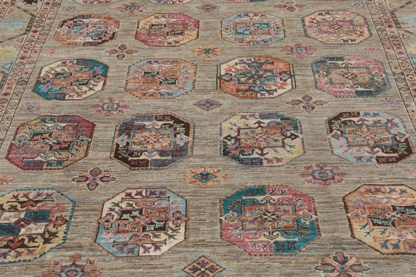 196x303 см, Афганистан, Казак, Wool, коричневый