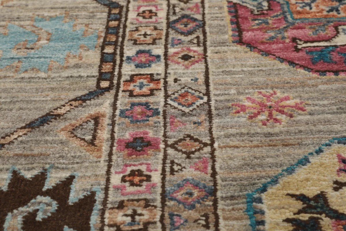 196x303 см, Афганистан, Казак, Wool, коричневый — вид 3