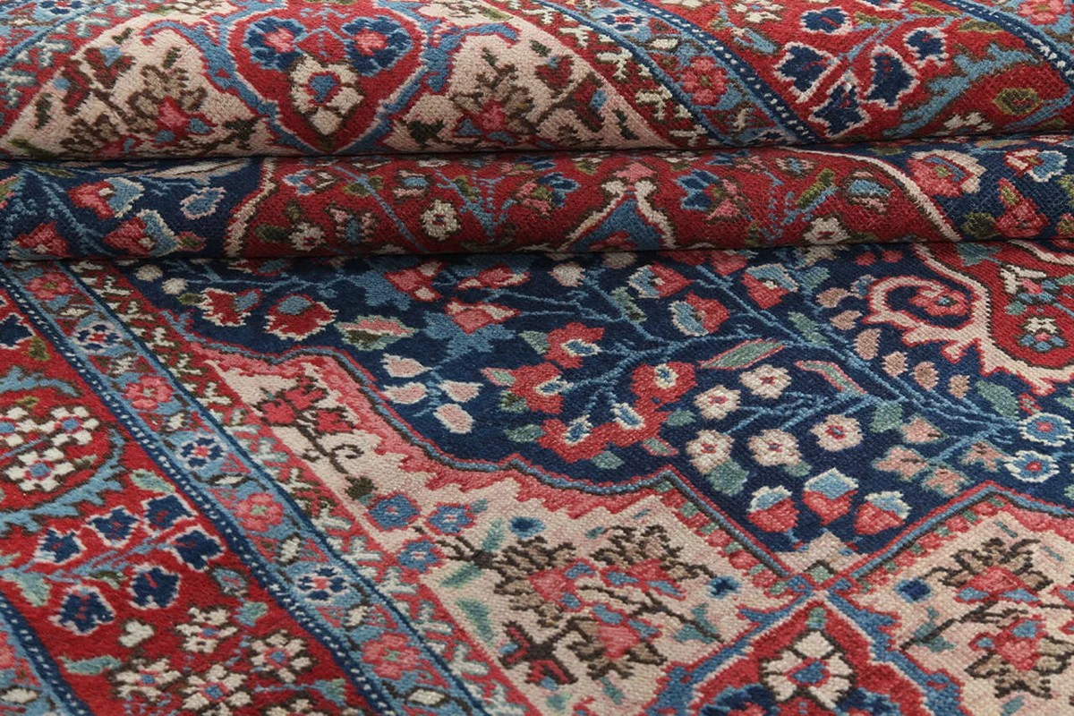 129x185 см, Иран, Табриз, Wool, красный — вид 3