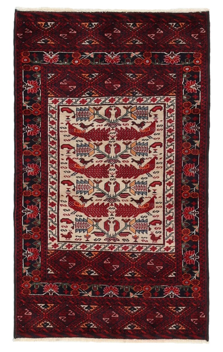 88x150 см, Иран, Балучи, Wool, чёрный