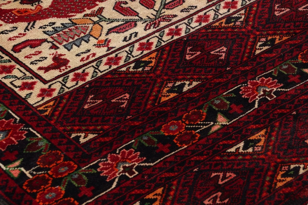 88x150 см, Иран, Балучи, Wool, чёрный — вид 2