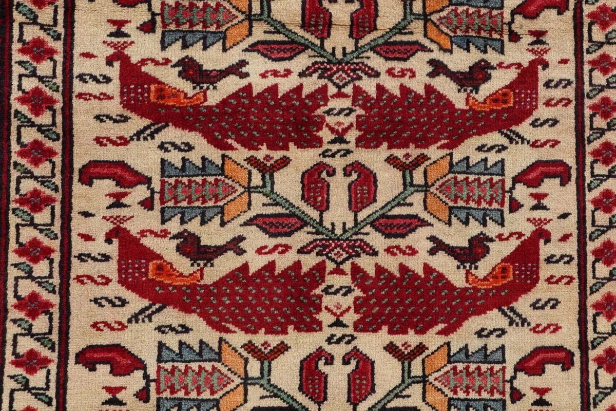 88x150 см, Иран, Балучи, Wool, чёрный — вид 5