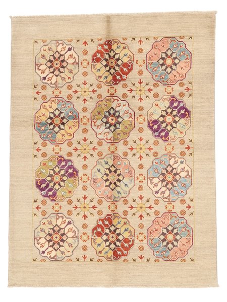 149x195 см, Афганистан, Казак, Wool, оранжевый