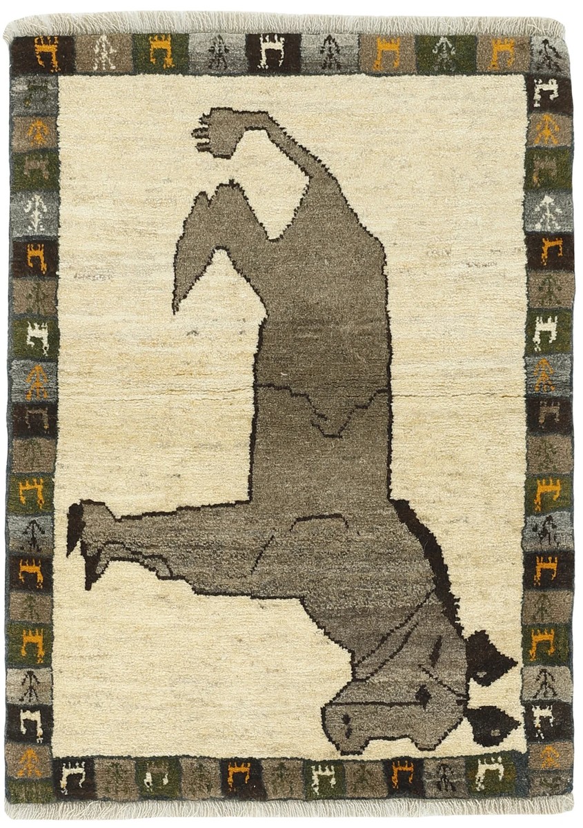 88x124 см, Иран, Кашкай, Wool, жёлтый
