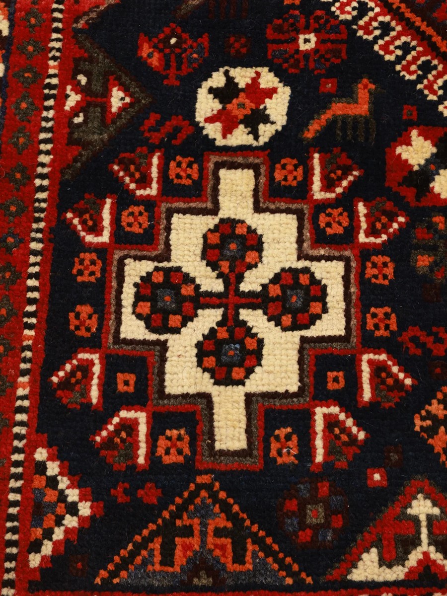 176x240 см, Иран, Кашкай, Wool, красный — вид 3