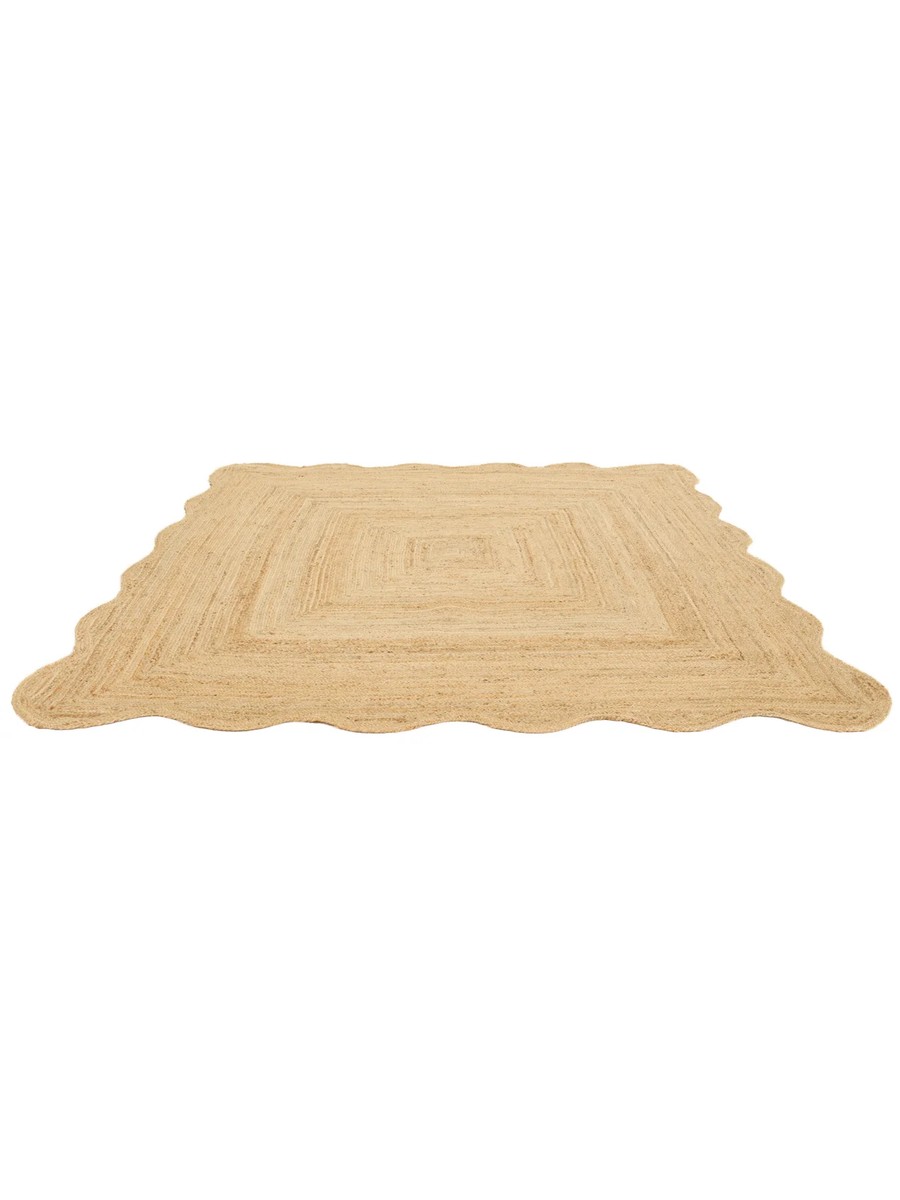 250x250 см, Индия, Современные, 90% Jute, бежевый — вид 2