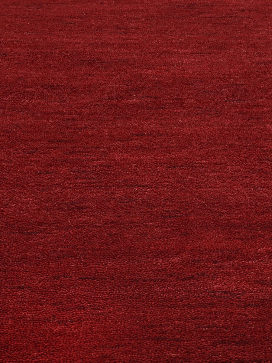 200x250 см, Индия, Однотонные, Wool, красный — вид 5