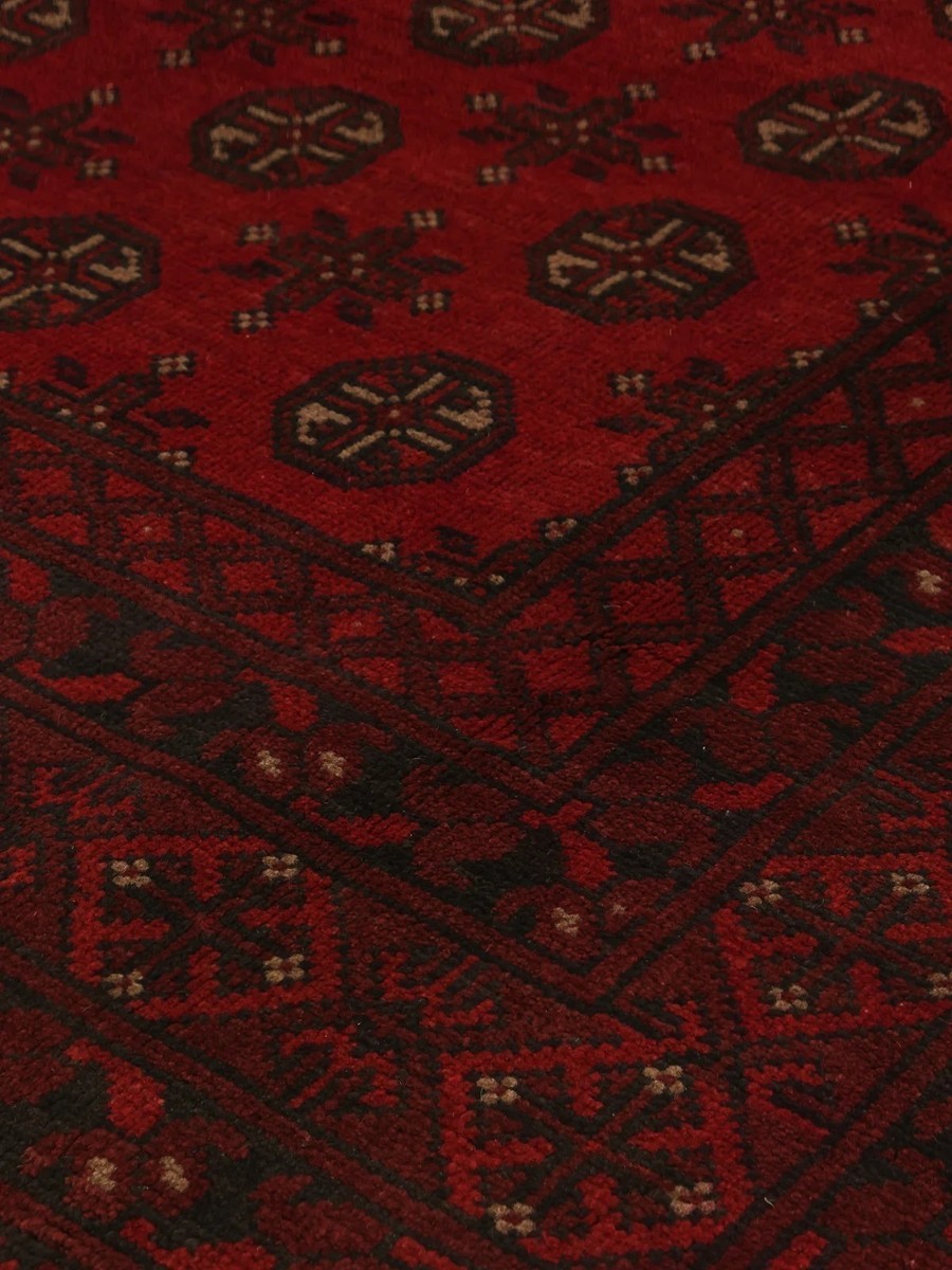 194x287 см, Афганистан, Акче, Wool, чёрный — вид 3